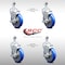 Service Caster 5 Inch SS Blue Polyurethane Wheel Swivel 1/2 Inch Threaded Stem Caster Set Brake SCC-SSTS20S514-PPUB-BLU-TLB-121315-4 - alternate 5